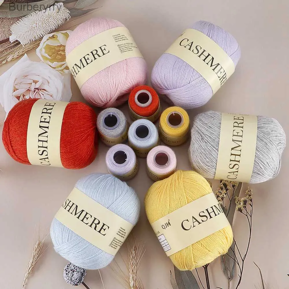 Pure Cashmere Fingering Weight Cotton Yarn Set For Crochet, Hand Knitted,  Scarf, Sweater QJH Wool Ball Thread Yell L231013 From Burberyrry, $5.27